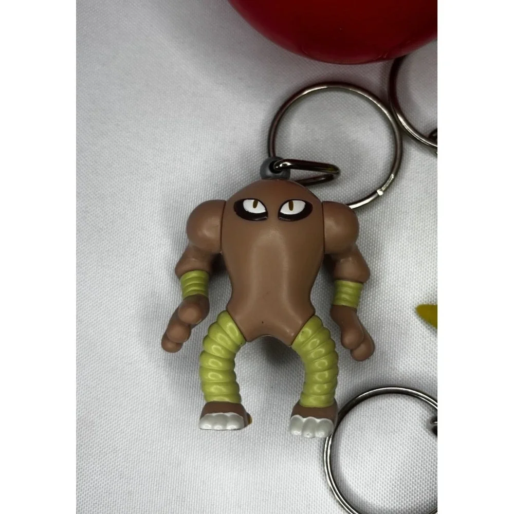 Lot Of 9‎ Vintage 1999 Pokemon Key Chains Burger King With Poke Balls